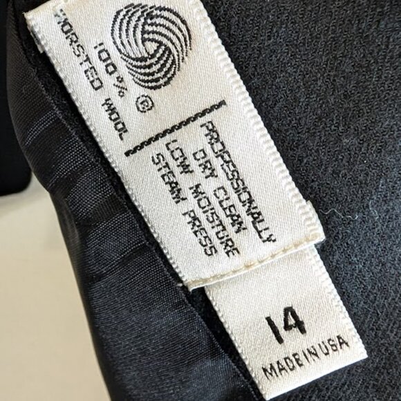 Vintage Evan Picone - Wool Pant Suit - Made in USA - Slacks 12 - Blazer 14 - Picture 7 of 7